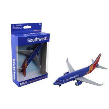 Imagem de Miniatura  de metal avião daron southwest new livery 1/48, Azul