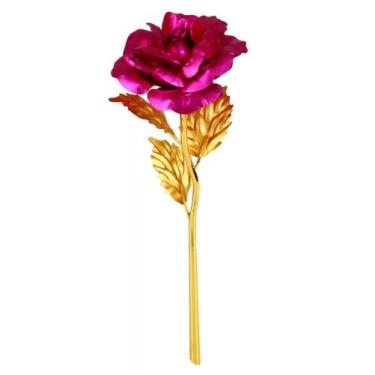 Imagem de A Rosa Encantada Golden Rose Pink Decoração de Casamento - Amor Lindo