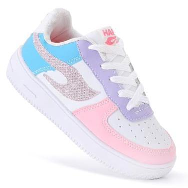 Imagem de Tenis Infantil Feminino e Masculino Hart Star Calce Facil Tipo Leve Escolar (Multicolorido Pastel, BR, Criança de 9 a 12 anos, Numérico, 26)