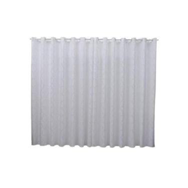 Imagem de Cortina 5,00x2,50 Sala Quarto Cozinha Varão Tecido Jacquard - Shopping