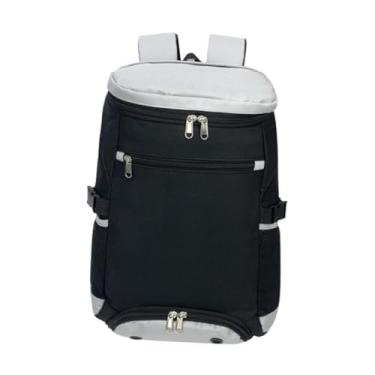 Imagem de Colaxi Mochila de tênis Backpack de grande capacidade com ginásio de compartimento de sapatos Duffel para mochila racquets de badminton de treinamento de, Preto