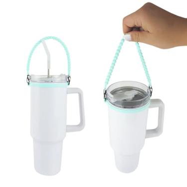 Imagem de Hogg Alça de copo - Alças de corda de silicone para copos, compatível com 85 g - 1,134 g, acessórios de copo, alça para copo de 850 g, alça para copo de 590 ml