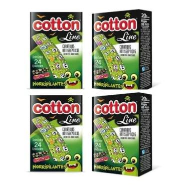 Imagem de Curativos Band-aid Monstros Infantil 04 Caixas Com 24un Cada - COTTON