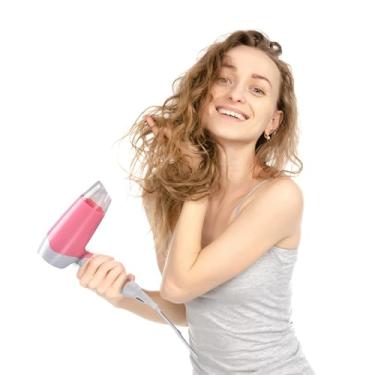 Imagem de Secador De Cabelo Mini Portátil 1200W | Dobravel E Leve | Opção Para Viagem | Cor Aleatória |Voltagem 110V