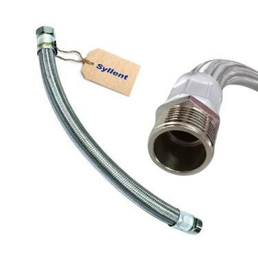 Imagem de Flexível Syllent Aço Inox 1 Polegada C/ 100cm Antiruído