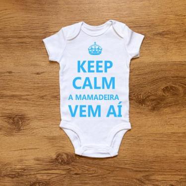 Imagem de Body Personalizado Bebê Keep Calm A Mamadeira Vem Ai - ds, G (6 a 9 Me