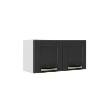 Imagem de Armário Aéreo de Aço 2 Portas Colors Bertolini, Grafite
