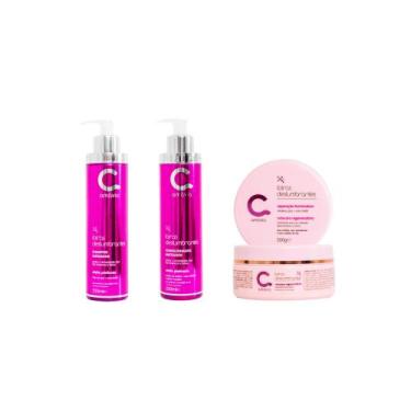 Imagem de Kit Shampoo Condicionador Matizador Máscara Loira Amavia