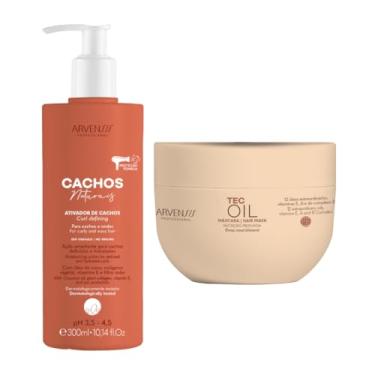 Imagem de Arvensis Vegan Professional, Kit Ativador Cachos e Máscara Tec Oil Arvensis