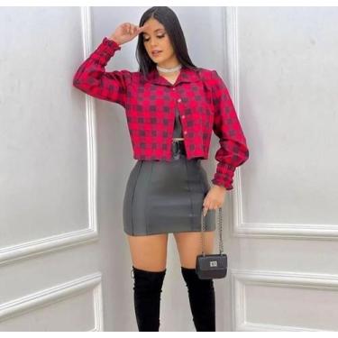 Imagem de Blusa Camisas Xadrez Feminina Manga Longa Festa Junina - RL MODAS , Es