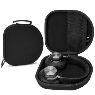Imagem de Linkidea Estojo de transporte de fones de ouvido compatível com Bang & Olufsen Beoplay H95, H9 3ª geração, H9i, H4, H9, H8, bolsa de viagem protetora com cabo, armazenamento de carregador (cinza)