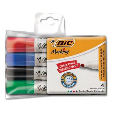 Imagem de Pincel Quadro Branco 2,0 mm 4 Cores Bic