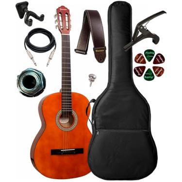 Imagem de Violão Eletroacústico Giannini S14N + Capa Luxo, Suporte Ibox SPF E Acessórios