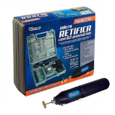 Imagem de Micro Mini Retifica Lixadeira Maleta 62 Peças