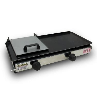 Imagem de Chapa Para Lanche A Gás Sanduicheira 30X60Cm Com Prensa Lcg