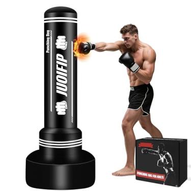 Imagem de Saco de pancadas independente com suporte, bolsa masculina de kickboxing, boxe pesado para adolescentes adultos, adequado para kickboxing artes marciais MMA falso karatê equipamento de treinamento de