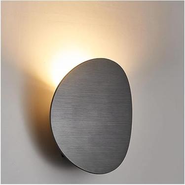 Imagem de Lâmpada De Parede De Luz De Parede Moderna Minimalista Redonda Lâmpada De Parede Interna Lâmpada De Parede Criativa De Fundo De Tv Para Sala De Estar Lâmpada De Parede De Co, Black, 1pcs