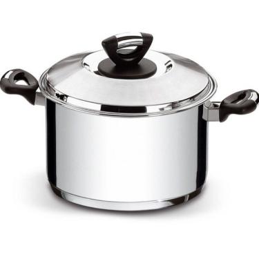 Imagem de Caldeirão Tramontina Solar Baquelite Inox - 28Cm Preto Com Inox