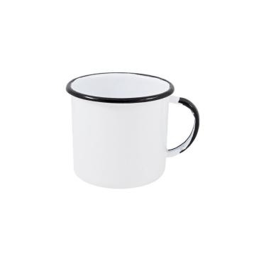 Imagem de Caneca Média Esmaltada Branco 160 Ml Ewel
