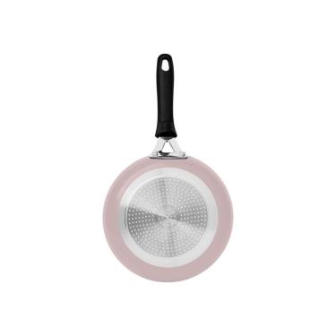 Imagem de Frigideira Tramontina Tunis Em Alumínio Com Revestimento Interno Cerâmico Antiaderente E Externo Siliconado Rosa Trufado