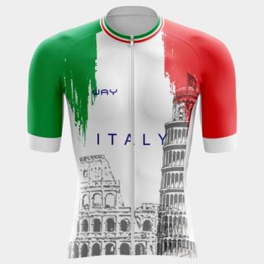 Imagem de Camisa Way Premium de Ciclismo Masculino Manga Curta Proteção Uv 3 Bol