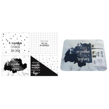 Imagem de Tapete escorredor de Louça em Microfibra Super absorvente 40X30CM Dobrável Aparador de Louça