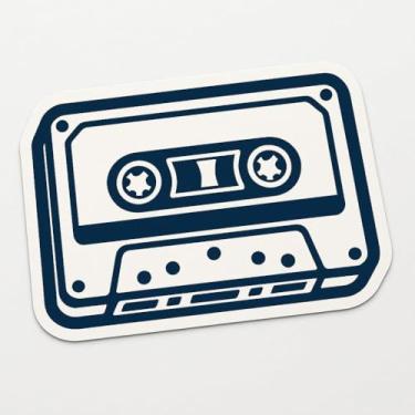 Imagem de Adesivo Recorte Fita K7 Vintage Estilo Retrô