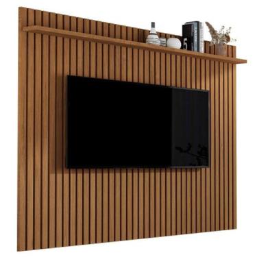 Imagem de PAINEL VIVA 100% RIPADO COR FREIJÓ RÚSTICO AMADEIRADO 180cm x 180cm PA