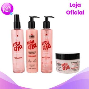 Imagem de Kit Morango Natucorpo Completo - Body Splash 250ml + Hidratante 250ml 