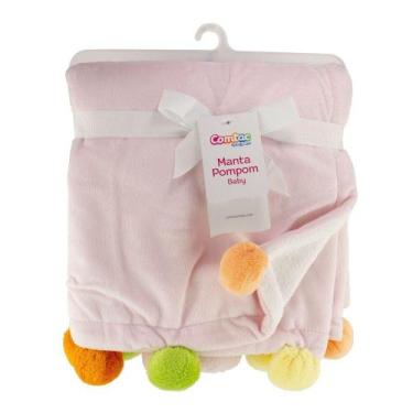 Imagem de Manta Pompom Baby Girl Comtac Kids 4231