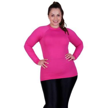 Imagem de Blusa Plus Size Térmica Segunda Pele Blusa Proteção Solar UV 50+ - c4 