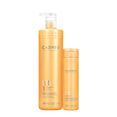 Imagem de Kit Cadiveu Professional Nutri Glow Shampoo G e Condicionador P (2 produtos)