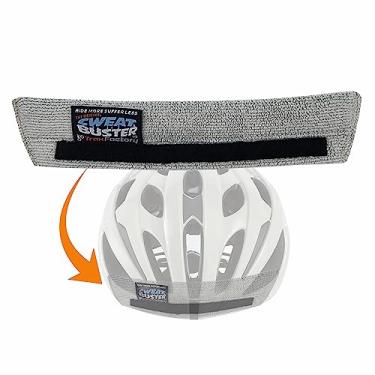 Imagem de Sweat Buster Faixa De Suor Para Capacete Bicicleta Buster, Antipingos, Conforto Premium, Integração Simples E Remoção Rápida Lavagem. Mountain Road, Qualquer Ciclismo. Único - Cinza Claro