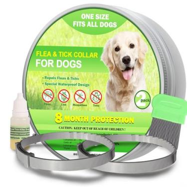 Imagem de Coleira contra pulgas Quivanta, proteção duradoura de 8 meses para cãe
