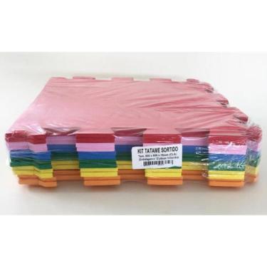 Imagem de Tatame 16 placas 50x50x1cm. sortido dubflex