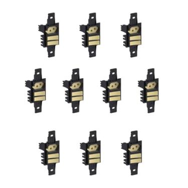 Imagem de Kit 10 Interruptor Duplo Paralelos 10A 250Vca Com Tomada 2P + T 10A 6H Weg - Preto