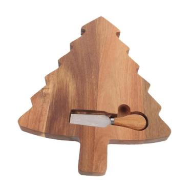 Imagem de WeiLaiKeQi Tábua de Natal para corte, bandeja de frutas e queijos, prato para sushi e sobremesas, Style B, Tamanho real
