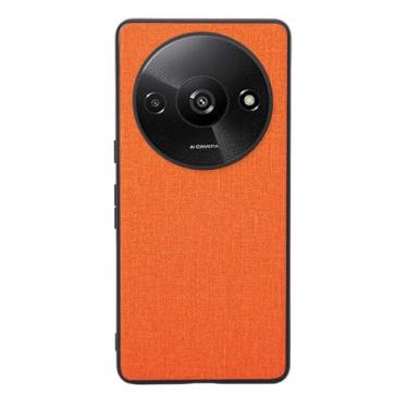 Imagem de Capas Compatível com Xiaomi Redmi A3,Design de padrão de tela,Pproteção completa de 360°,Pplástico macio,Proteção contra queda-Orange