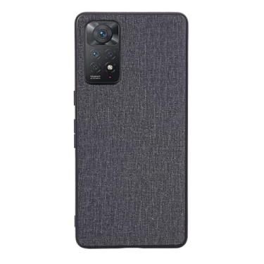 Imagem de Capas Compatível com Xiaomi Redmi Note 11,Design de padrão de tela,Pproteção completa de 360°,Pplástico macio,Proteção contra queda-Black