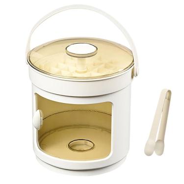 Imagem de Balde Forma de Gelo Reservatorio Pegador Tampa Dispenser Recipiente Armazenamento Evento Reunicao Casa Festa