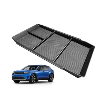 Imagem de BestEvMod Organizador de console central inferior compatível com Honda Prologue 2026 2025 2024 Acessórios interiores Bandeja de console de piso Material ABS com acabamento em PVC