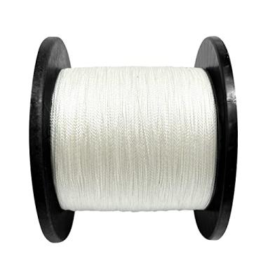 Imagem de Linha de pesca trançada 4 fios resistente à abrasão Linha trançada 4,5 kg a 40,8 kg Teste para água salgada, 547/1094 jardas, custo-benefício, zero elasticidade, diâmetro menor para visibilidade