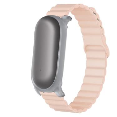 Imagem de Lamshaw Compatível com pulseiras Plaud NotePin, pulseira esportiva de silicone compatível com gravador de voz Plaud NotePin (rosa)