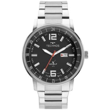 Imagem de Relógio Masculino Prata Technos Golf Com Data