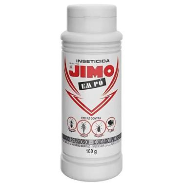 Imagem de Jimo Inseticida Em Pó 100g Mata Pulgas Traça Formigas Barata