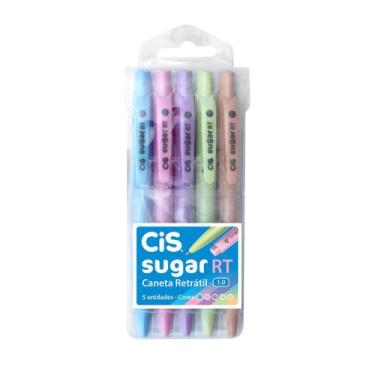 Imagem de Caneta Esferográfica Cis Sugar RT 1.0 Estojo com 5 Unidades