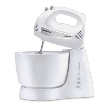 Imagem de Batedeira Mondial Cake Premium 4 Velocidades + Turbo 500W Branco 127V - B-50-W