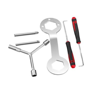 Imagem de ＫＬＫＣＭＳ Ferramenta de desmontagem do pulsador da máquina de lavar, chave em forma de Y, gancho do pulsador de manutenção leve e compacto e resistente, 6 Peças