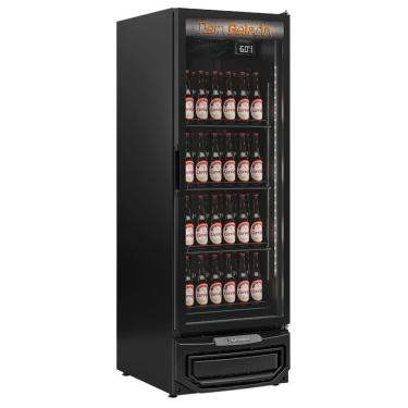 Imagem de Cervejeira Vertical Com Porta De Vidro 572 Litros Gcb57vbinlb Gelopar Expositor All Black 220v