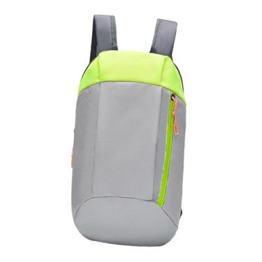 Imagem de Baoblaze Mochila de viagem, mochila casual, bolsa de acampamento para homens, mulheres, caminhada de fim de semana, Verde Cinza